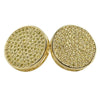 XL Circle Micro Pave CZ Bling Bling Earrings