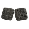 Xl Cube Rounded Micro Pave CZ Bling Bling Earrings