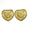 Heart Baguette Large Micro Pave CZ Bling Bling Earrings