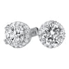 Solitaire Centerstone Micro Pave CZ Bling Bling Earrings
