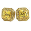 Princess Cut Designer Micro Pave CZ Bling Bling Earrings