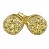 Small Circle Cluster Micro Pave CZ Bling Bling Earrings