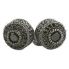 3D Cluster Circle Round Micro Pave CZ Bling Bling Earrings