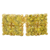 2 Row Box Micro Pave CZ Bling Bling Earrings