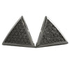 Large Triangle Micro Pave CZ Bling Bling Earrings