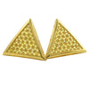 Large Triangle Micro Pave CZ Bling Bling Earrings