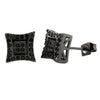 Kite Box Medium Micro Pave CZ Bling Bling Earrings