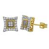 Kite Box Medium Micro Pave CZ Bling Bling Earrings