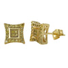 Kite Box Medium Micro Pave CZ Bling Bling Earrings