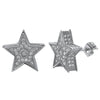 3D Star Micro Pave CZ Bling Bling Earrings