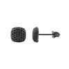 Small Domed Micro Pave CZ Bling Bling Earrings