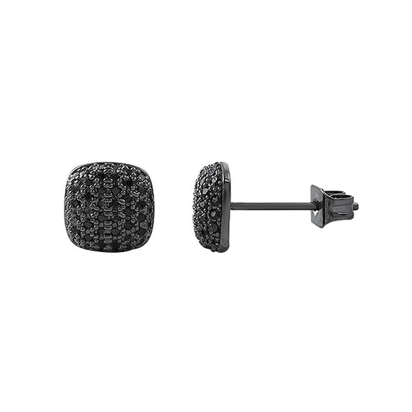 Small Domed Micro Pave CZ Bling Bling Earrings