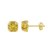 3D Stud Small Micro Pave CZ Bling Bling Earrings