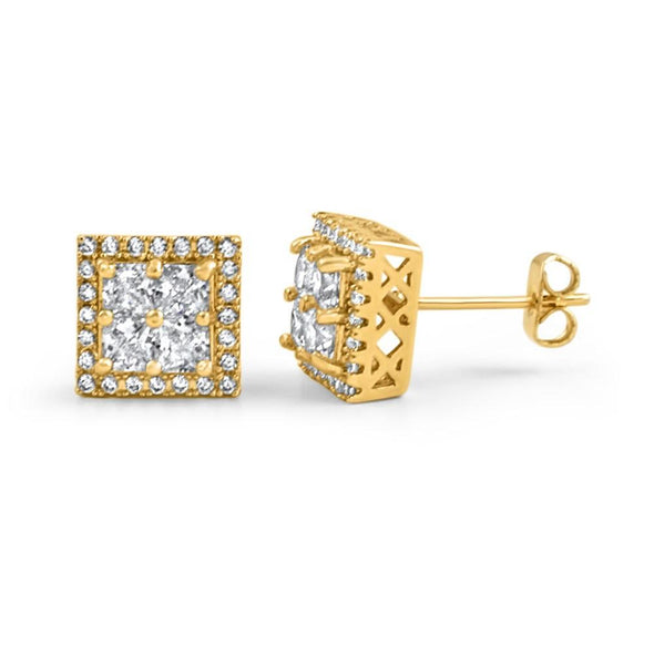 Super Box Micro Pave CZ Bling Bling Earrings