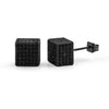 Clean Cube Micro Pave CZ Bling Bling Earrings