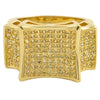 Big Kite CZ Mens Micro Pave Bling Bling Ring