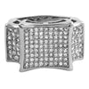 Big Kite CZ Mens Micro Pave Bling Bling Ring