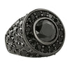 Centerstone Chunky CZ Mens Micro Pave Bling Bling Ring