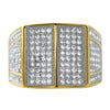 Max CZ Mens Micro Pave Bling Bling Ring