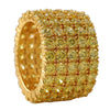 Eternity 5 Row CZ Mens Micro Pave Bling Bling Ring
