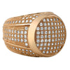 President Circle CZ Mens Micro Pave Bling Bling Ring
