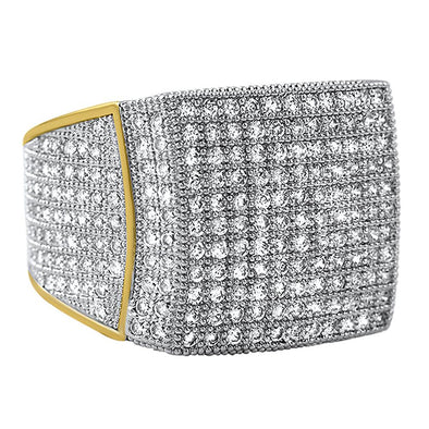 All Icey CZ Mens Micro Pave Bling Bling Ring