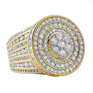 CEO Boss CZ Mens Micro Pave Bling Bling Ring