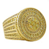 CEO Boss CZ Mens Micro Pave Bling Bling Ring