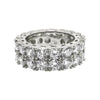 Double Row Eternity Band CZ Mens Hip Hop Ring