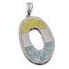 Hip Hop Graffiti Initial 3 Color Pendant