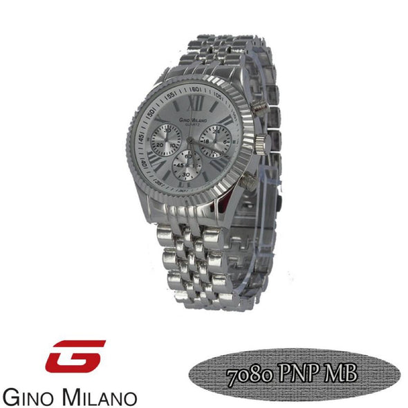 Gino Milano Jubilee Silver Watch Silver Dial