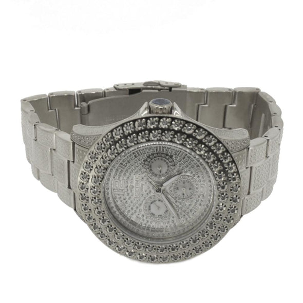 2 Row .50cttw Diamond Hip Hop Watch