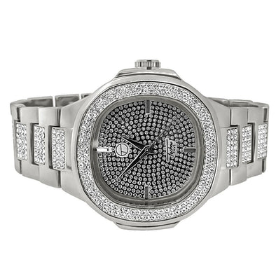 Bling Bling Watch Silver Modern Style