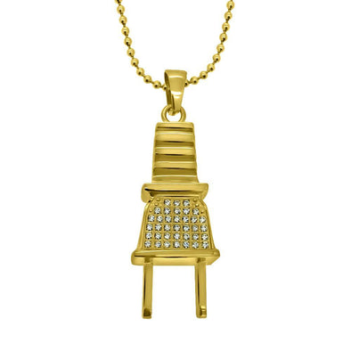 Gold Plug Stainless Steel Pendant Chain