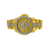 Gold Mesh Band Round LED Touch Screen Watch