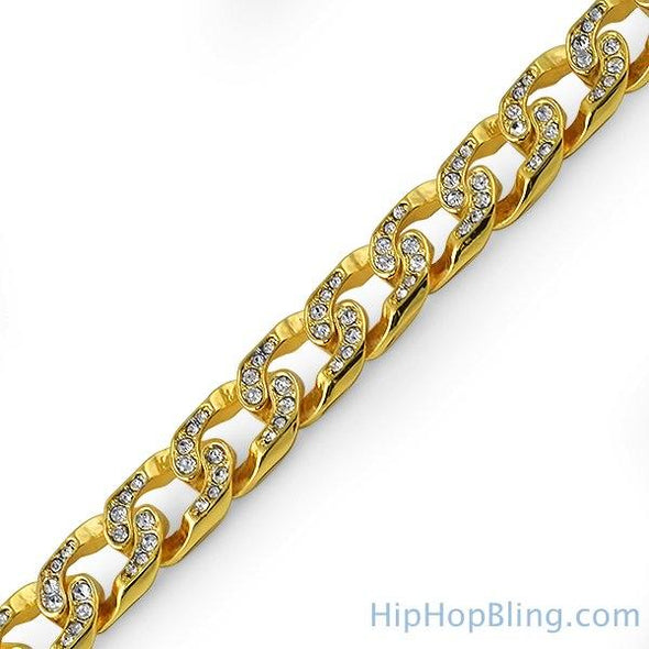 Gold Bling Bling Cuban Bracelet