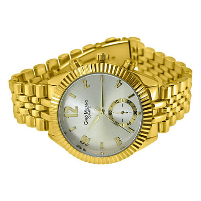 Gold Flutted Bezel Jubilee Womens Watch