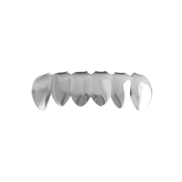 Silver Bottom Plain Grillz