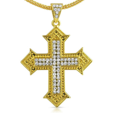 Designer Cross Gold Chain Small