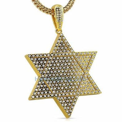 6 Point Star Gold Pendant