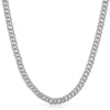 6MM Miami Cuban Rhodium CZ Iced Chain