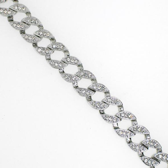 Bling Bling Miami Cuban Bracelet Rhodium