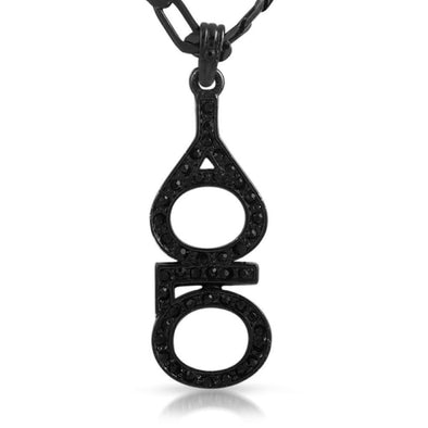 YOLO You Only Live Once Black Small Pendant