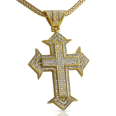 Rapper Gold Hip Hop Cross