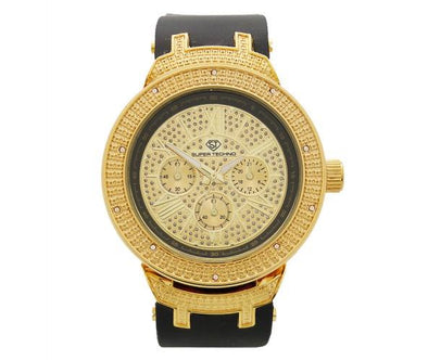 Gold Master Super Techno Diamond Watch